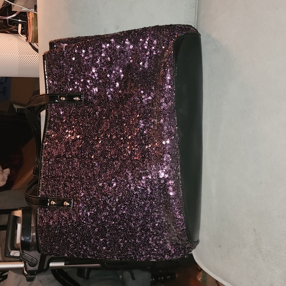 Nine West purple sequin handbag